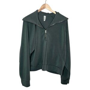 Spanx Airessentials Half-Zip Green Pullover Sweater Size 2X
